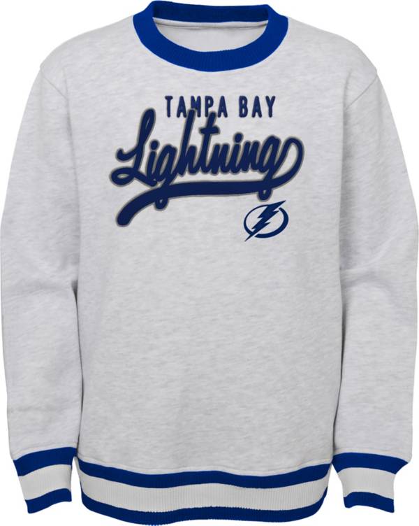 NHL Youth Tampa Bay Lightning Legends Heather Grey Pullover Sweatshirt