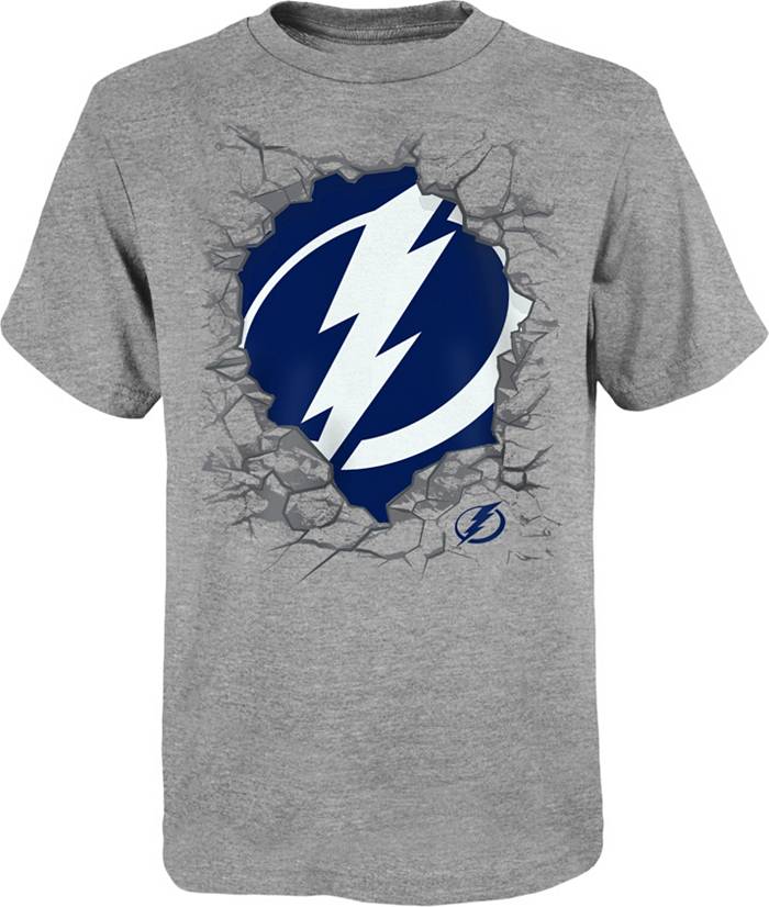 Outerstuff Saucer Pass Short Sleeve Tee - Tampa Bay Lightning - Youth - Tampa Bay Lightning - L
