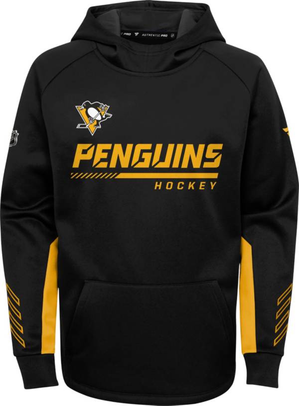 NHL Youth Pittsburgh Penguins Authentic Pro Black Pullover Hoodie