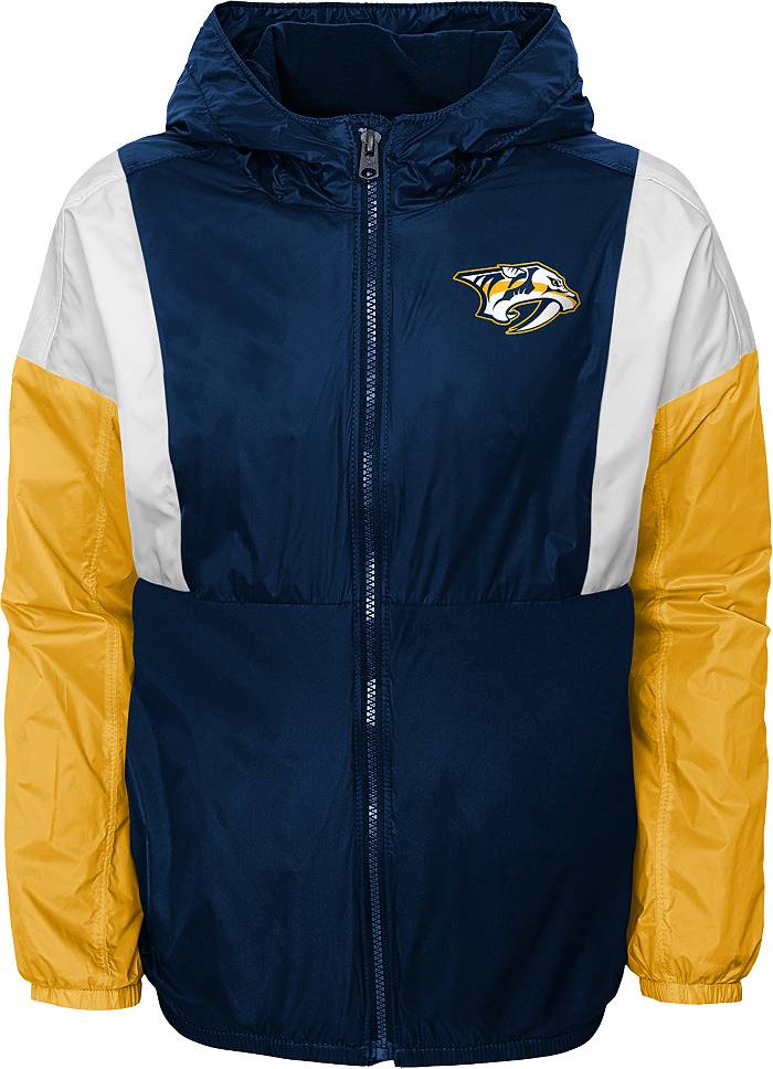 Outerstuff NHL Youth Nashville Predators Home Ice Yellow Pullover Hoodie, Boys', Large