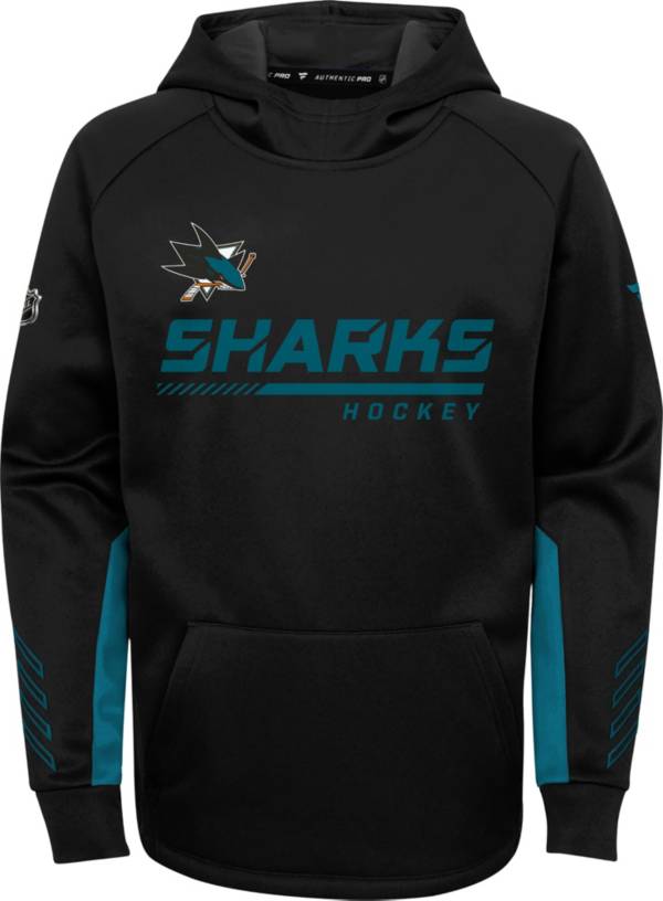 NHL Youth San Jose Sharks Authentic Pro Black Pullover Hoodie product image