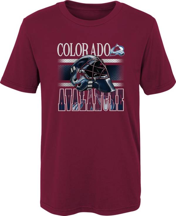 NHL Youth Colorado Avalanche Helmet Head Grey T-Shirt product image