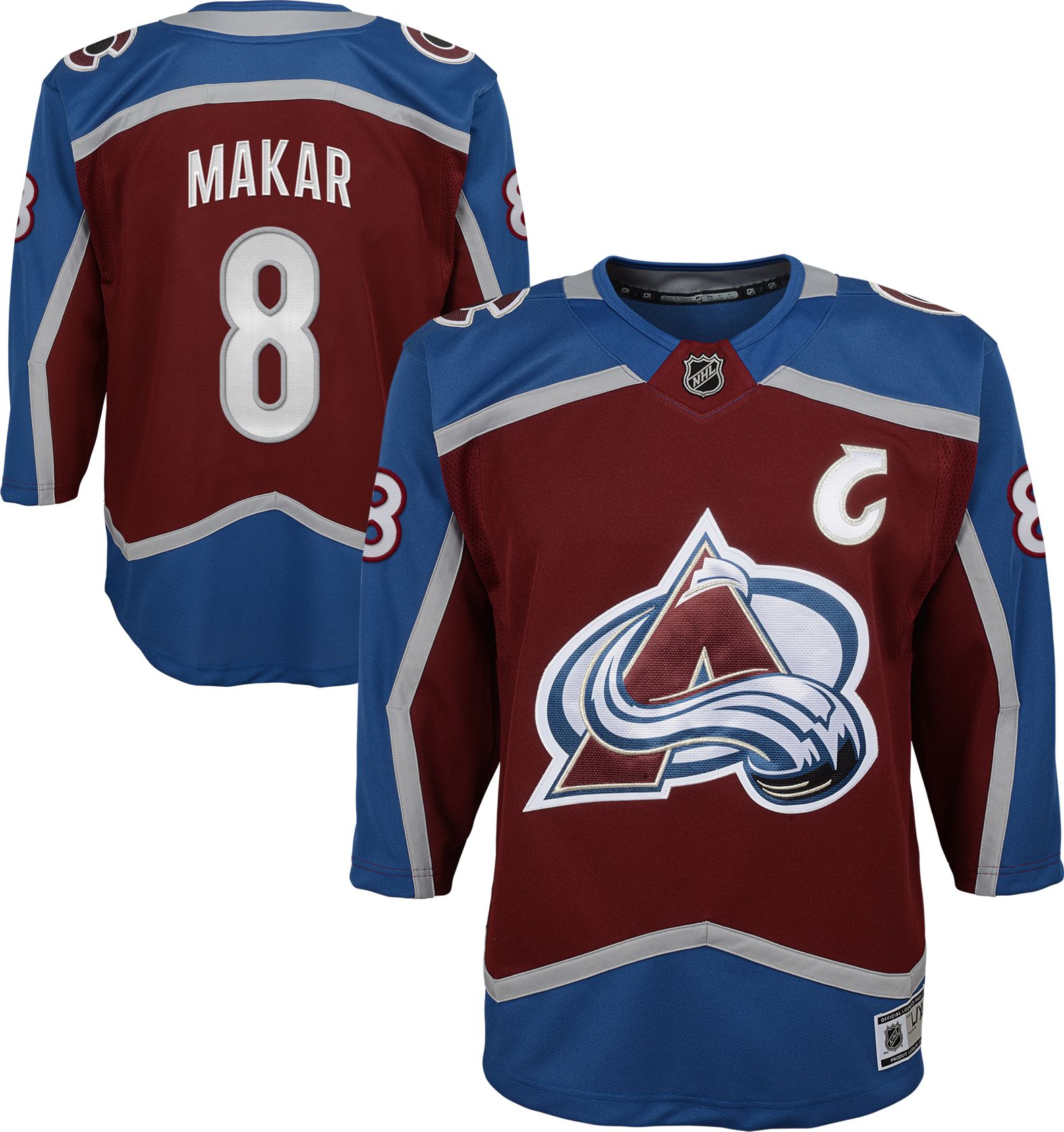 NHL Youth Colorado Avalanche Cale Makar #8 Home Premier Jersey product image