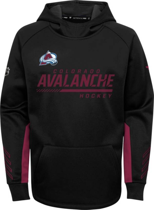 NHL Youth Colorado Avalanche Authentic Pro Black Pullover Hoodie