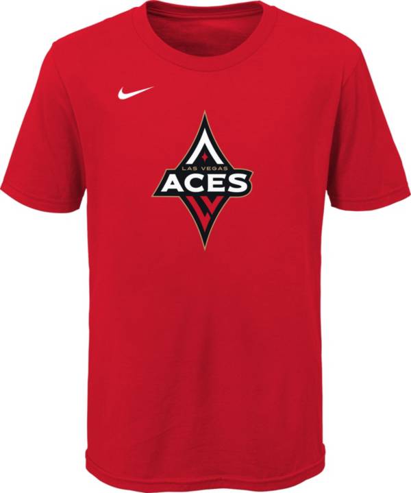 Youth Las Vegas Aces Nike Red On Court Legend Essential Practice T-Shirt