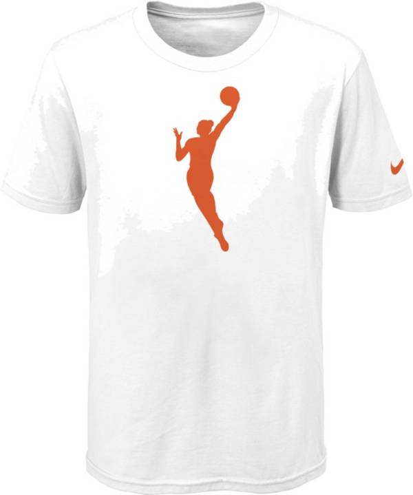 Youth WNBA Nike White Primary Logo T-Shirt