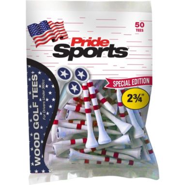 sorry, Pride 2.75" Stars and Stripes Special Edition Tees - 50 Pack is currently out of stock