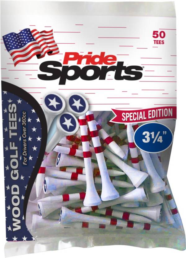 Pride 3.25" Stars and Stripes Special Edition Tees - 50 Pack product image