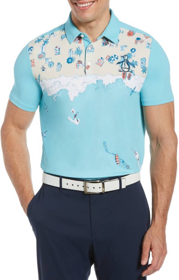 Original Penguin Men's Beach Overview Short Sleeve Golf Polo