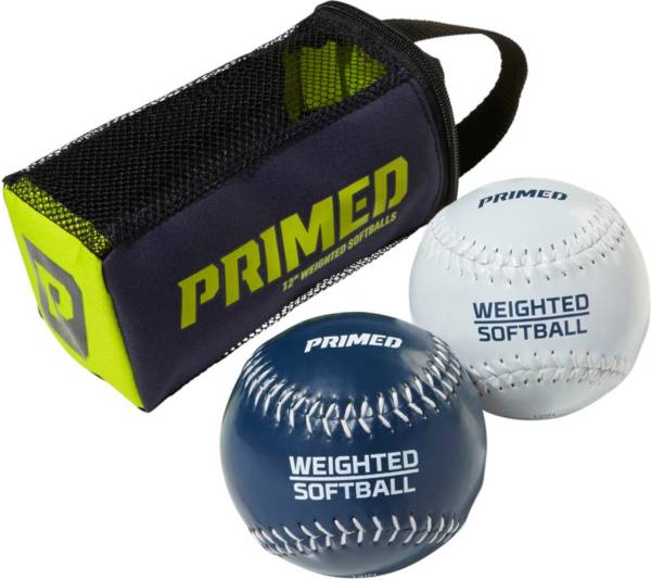 Powernet Weighted Softballs | Official 12 inch Size | 8 Different Weights Included | 4 to 12 oz | Under and Overload Training