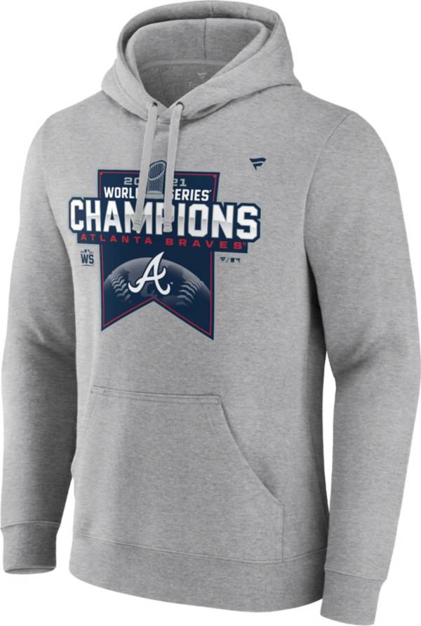 MLB 2021 World Series Champions Atlanta Braves Locker Room Pullover Hoodie