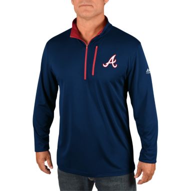 sorry, MLB Men's Big and Tall Atlanta Braves Navy Quarter-Zip Jacket is currently out of stock
