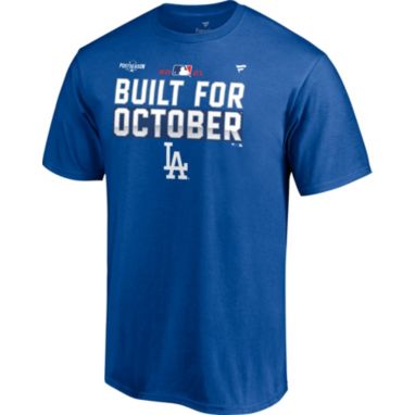 sorry, MLB Men's Los Angeles Dodgers 2021 Postseason Locker Room 'Built for October' T-Shirt is currently out of stock
