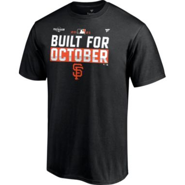 sorry, MLB Men's San Francisco Giants 2021 Postseason Locker Room 'Built for October' T-Shirt is currently out of stock