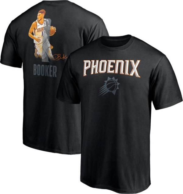 NBA Men's Phoenix Suns Devin Booker Black Cotton T-Shirt