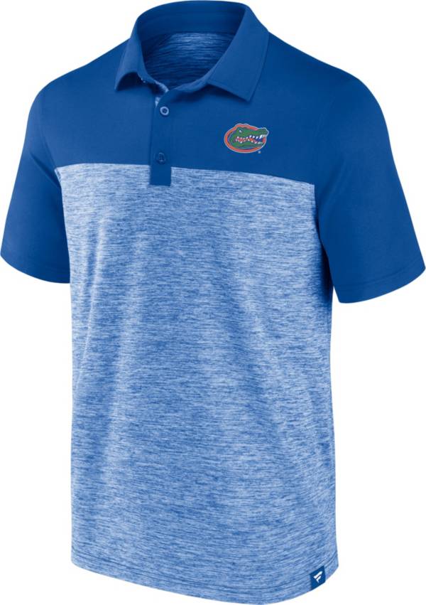 NCAA Men's Florida Gators Blue Iconic Brushed Poly Polo product image