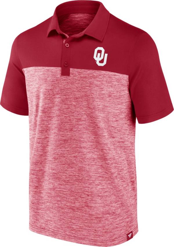 NCAA Men's Oklahoma Sooners Crimson Iconic Brushed Poly Polo product image