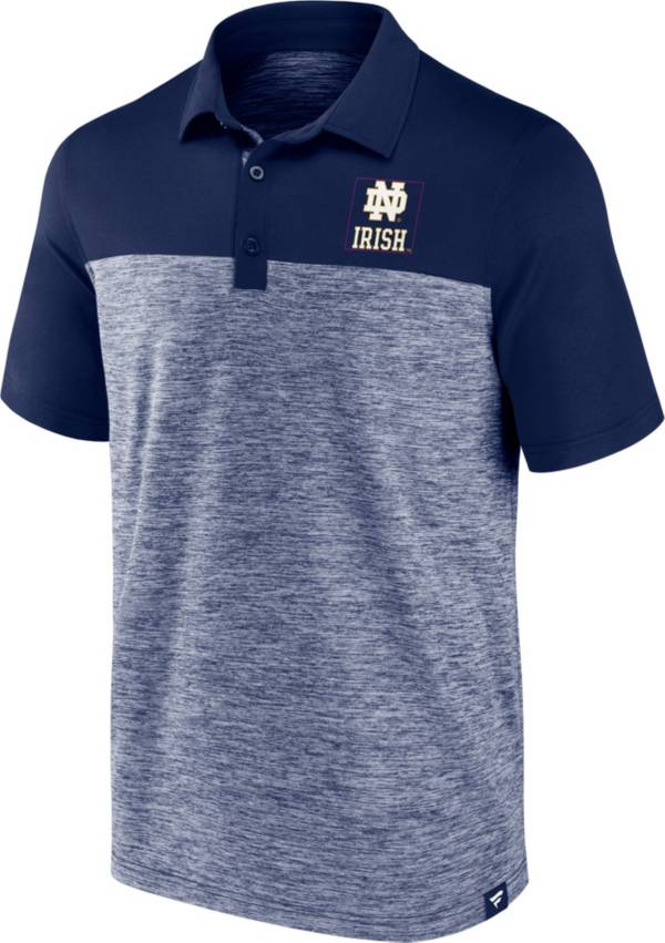 NCAA Men's Notre Dame Fighting Irish Navy Iconic Brushed Poly Polo product image