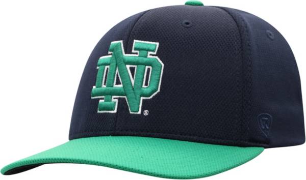 Top of the World Men's Notre Dame Fighting Irish Black/Navy Stretch-Fit Hat product image