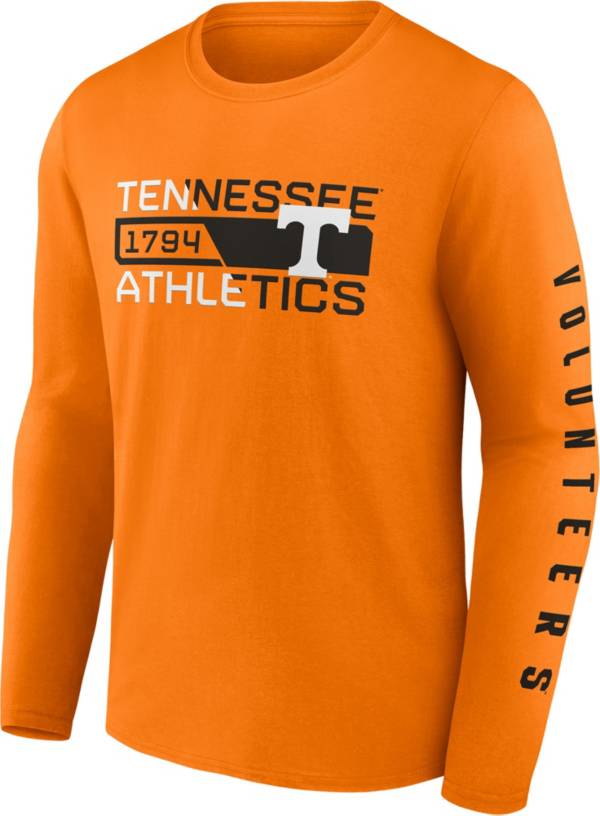 NCAA Men's Tennessee Volunteers Tennessee Orange Iconic Broad Jump Long Sleeve T-Shirt product image