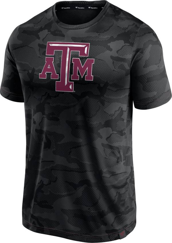 NCAA Men's Texas A&M Aggies Black Camo T-Shirt