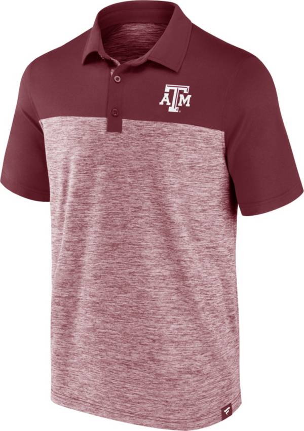 NCAA Men's Texas A&M Aggies Maroon Iconic Brushed Poly Polo product image