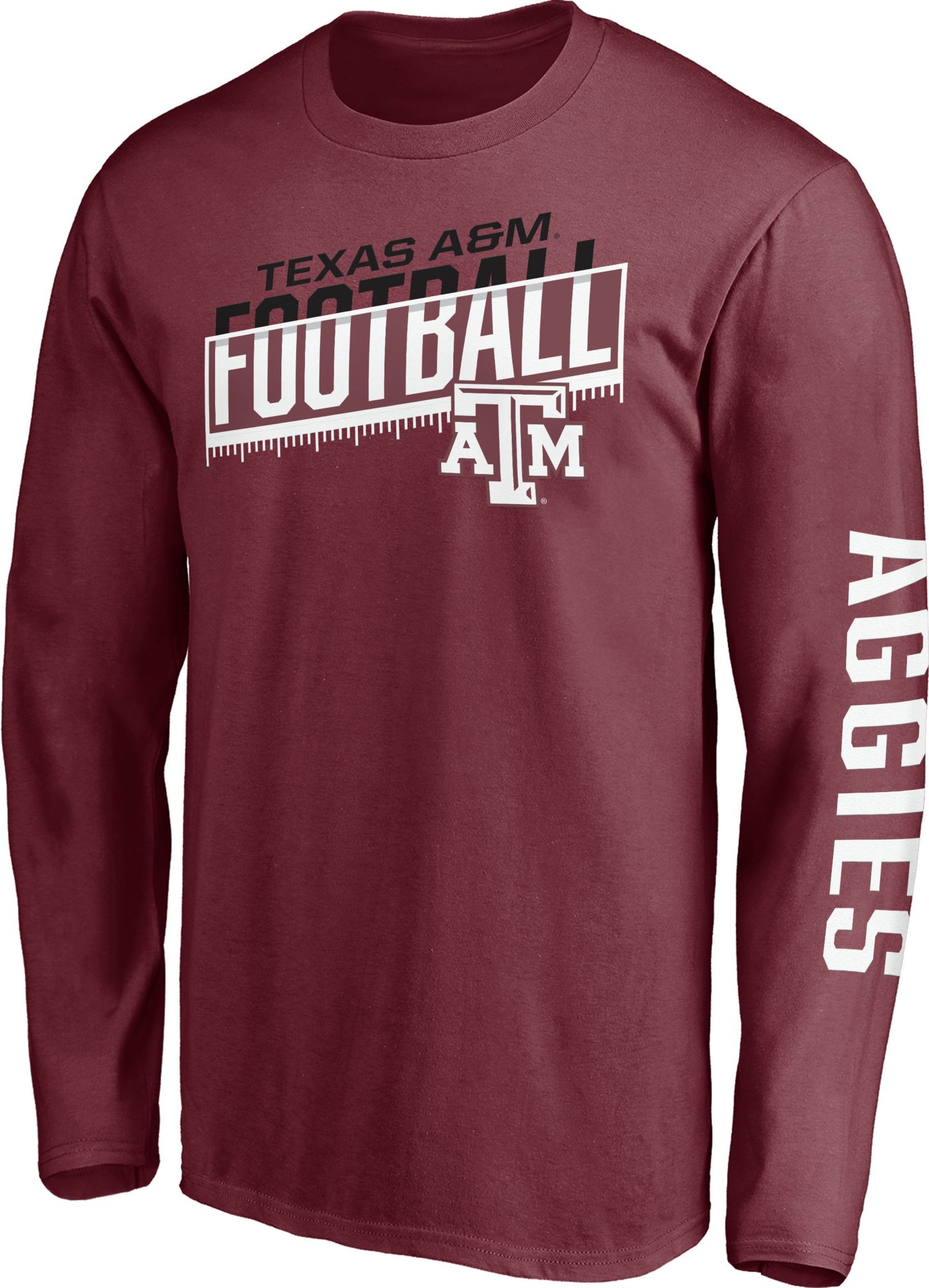 Fanatics Men's NCAA Texas A\u0026M Aggies Long Sleeve Football T-Shirt