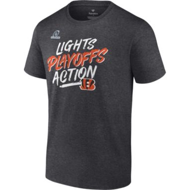 sorry, NFL Men's Cincinnati Bengals 2021 Lights Playoffs Action Charcoal Heather T-Shirt is currently out of stock