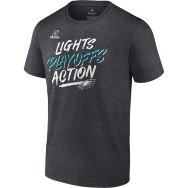 sorry, NFL Men's Philadelphia Eagles 2021 Lights Playoffs Action Charcoal Heather T-Shirt is currently out of stock
