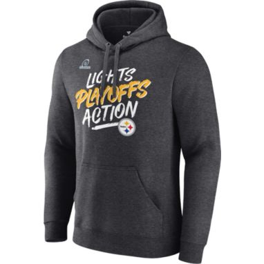 sorry, NFL Men's Pittsburgh Steelers 2021 Lights Playoffs Action Charcoal Heather Hoodie is currently out of stock