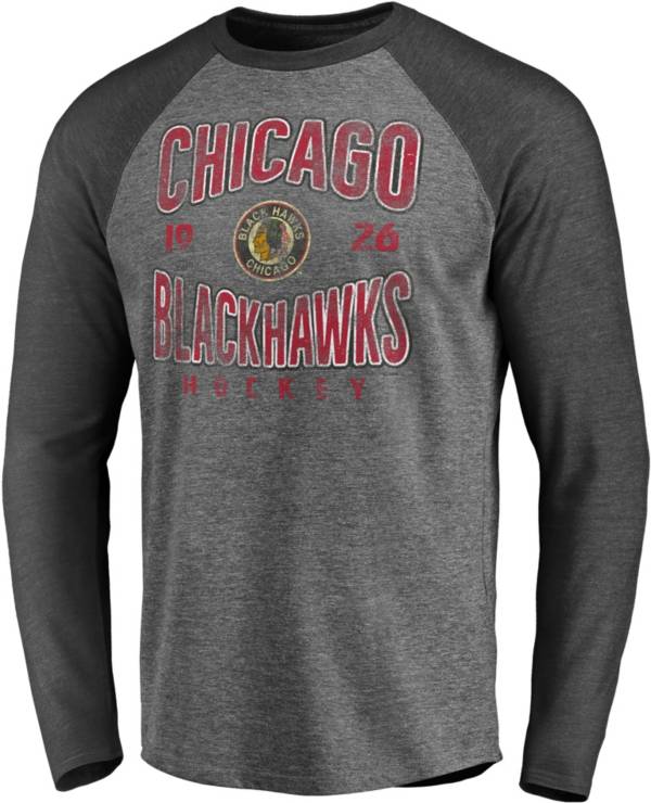 NHL Chicago Blackhawks Vintage Raglan Grey T-Shirt product image
