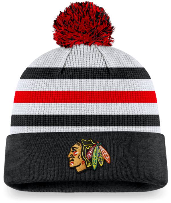 NHL Chicago Blackhawks Authentic Pro Jersey Pom Knit Beanie