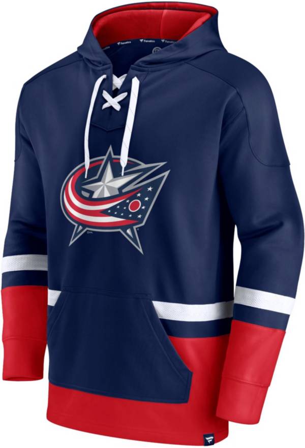 NHL Columbus Blue Jackets Block Party Power Play Navy Pullover Hoodie