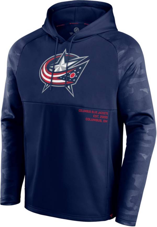 NHL Columbus Blue Jackets Shade Defender Navy Pullover Hoodie