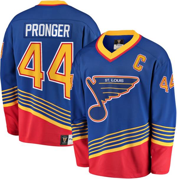 NHL St. Louis Blues Vintage #44 Chris Pronger (C) Jersey