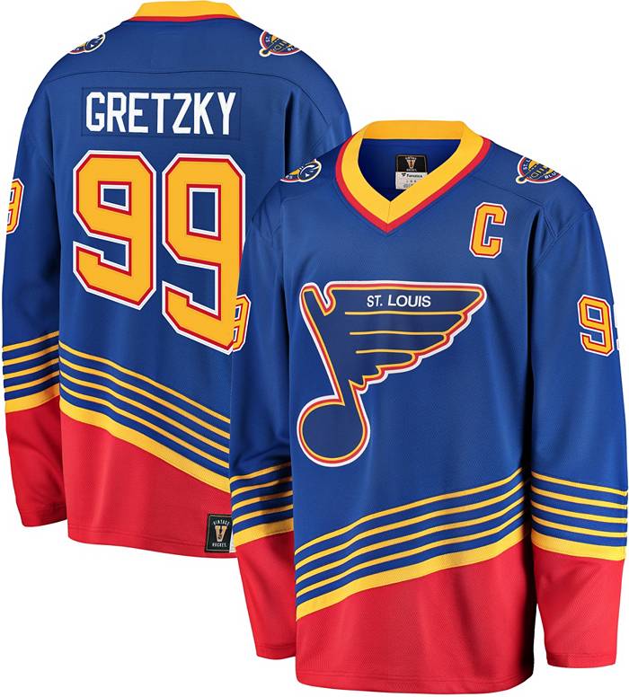 NHL St. Louis Blues Wayne Gretzky #99 Breakaway Vintage Replica Jersey
