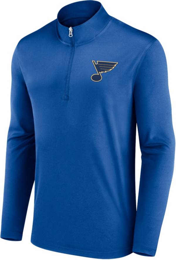 NHL St. Louis Blues Team Poly Royal Quarter-Zip Pullover Shirt product image