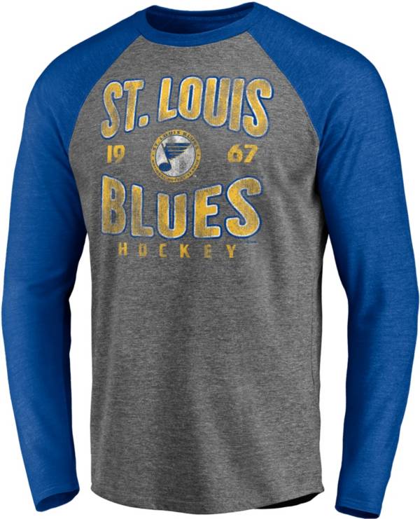 NHL St. Louis Blues Vintage Raglan Grey T-Shirt product image