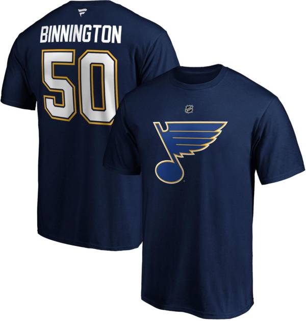 NHL St. Louis Blues Jordan Binnington #50 Navy Player T-Shirt product image