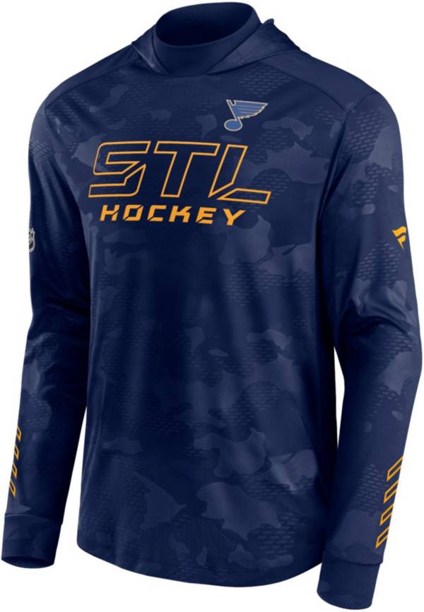 NHL St. Louis Blues Authentic Pro Navy Pullover Hoodie product image