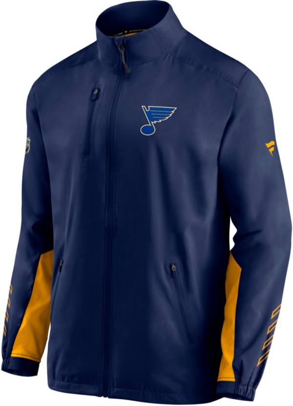 NHL St. Louis Blues Authentic Pro Locker Room Rink Navy Full-Zip Jacket product image