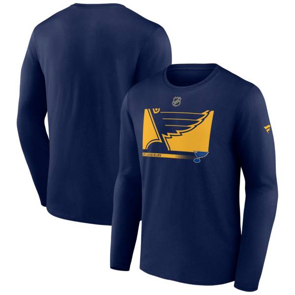 NHL St. Louis Blues Secondary Authentic Pro Navy T-Shirt