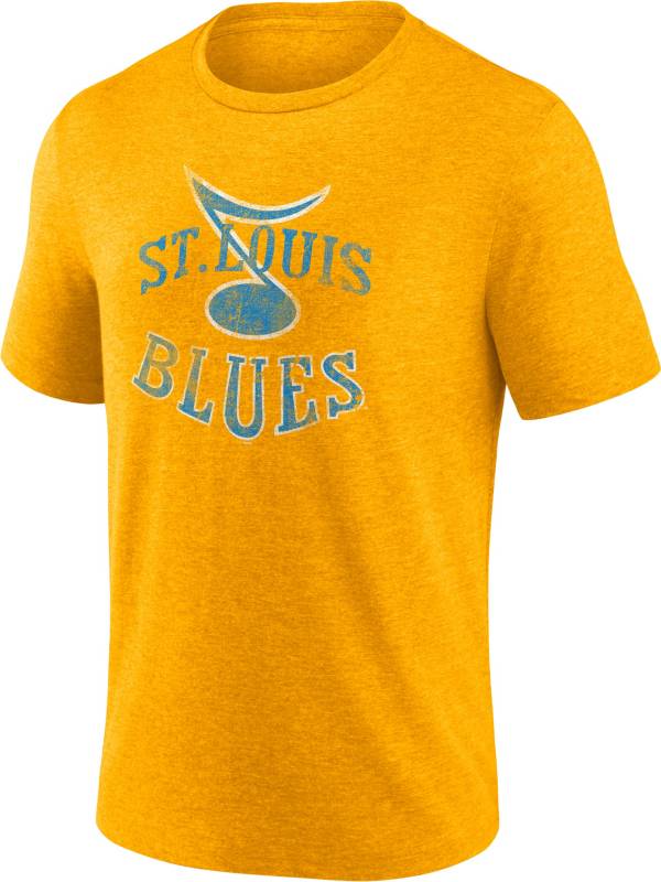 NHL St. Louis Blues Vintage Grey Tri-Blend T-Shirt