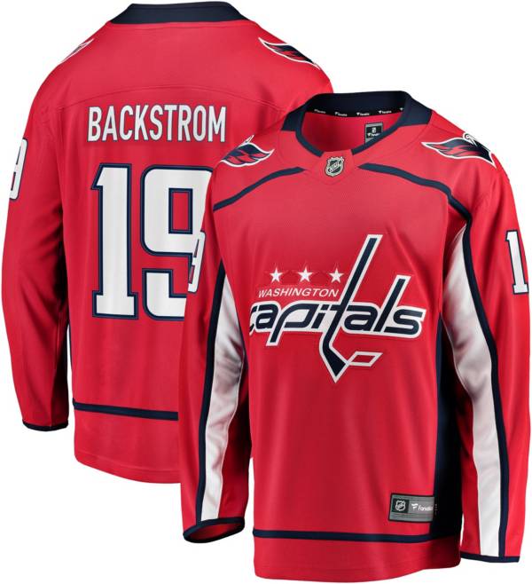 NHL Washington Capitals Nicklas Bäckström #19 Home Replica Jersey ...