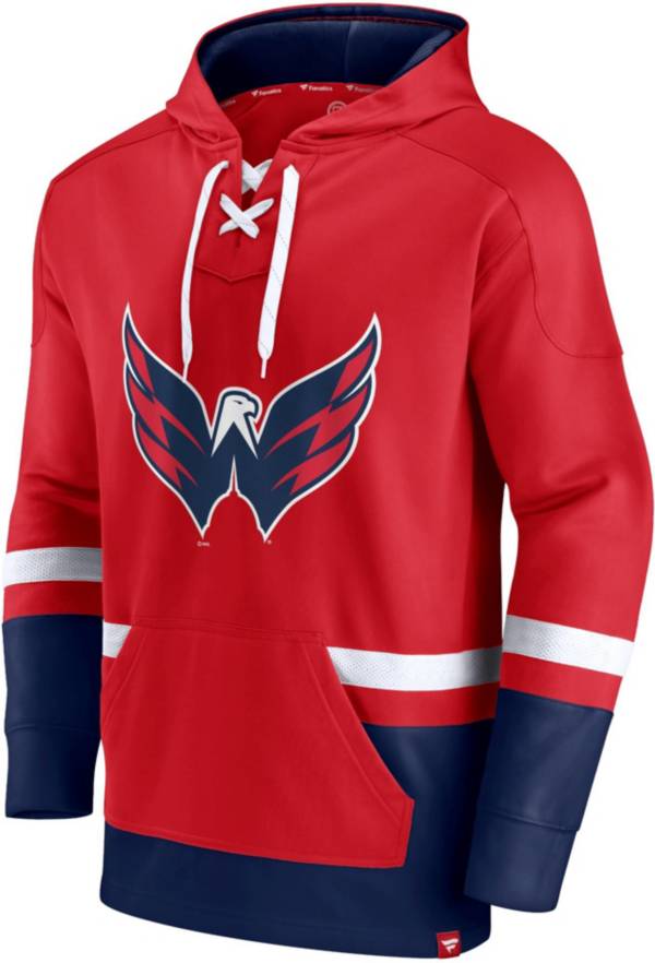 NHL Washington Capitals Block Party Power Play Red Pullover Hoodie