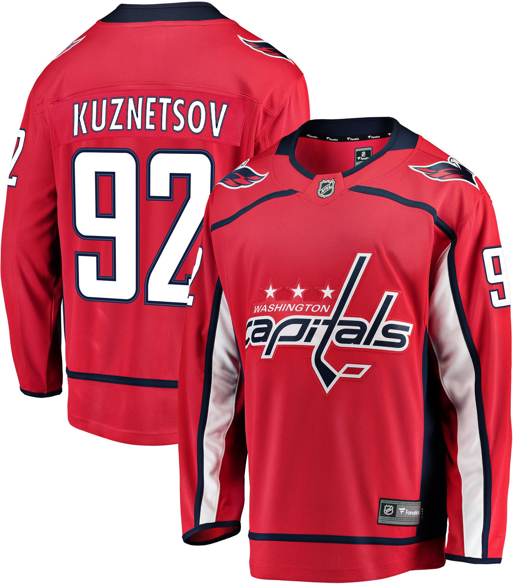 No92 Evgeny Kuznetsov Green Salute to Service Stitched NHL Jersey