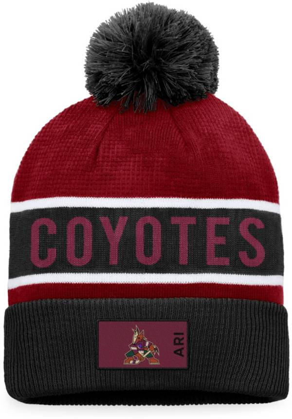 NHL Arizona Coyotes Authentic Pro Rink Pom Knit Beanie product image