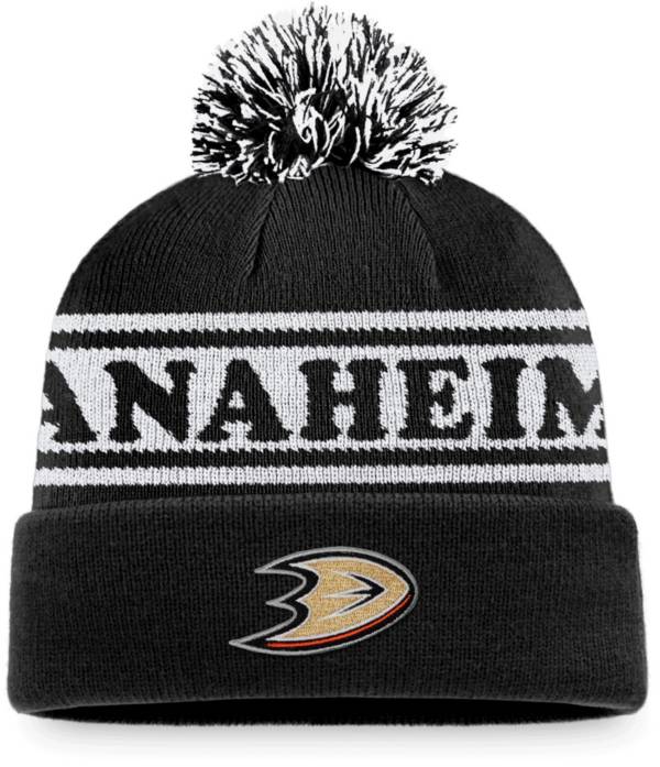 NHL Anaheim Ducks Vintage Sports Resort Pom Knit Beanie