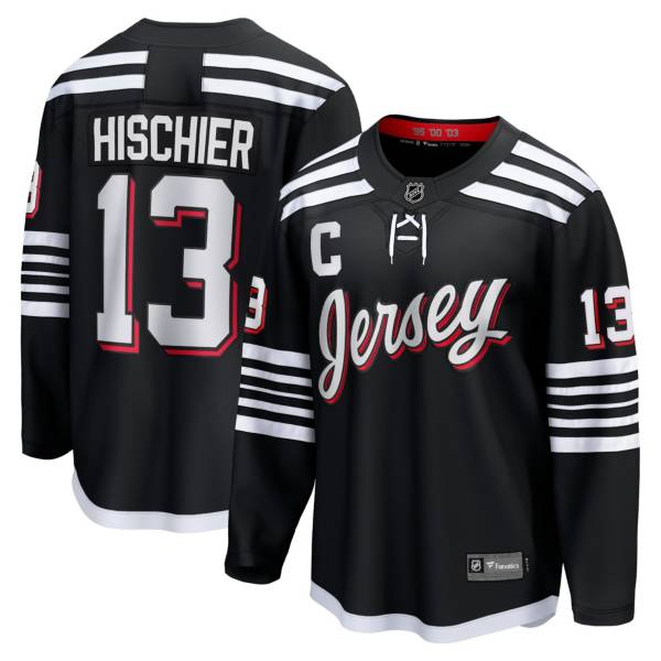 Men's adidas Nico Hischier White New Jersey Devils Away Authentic Player  Jersey