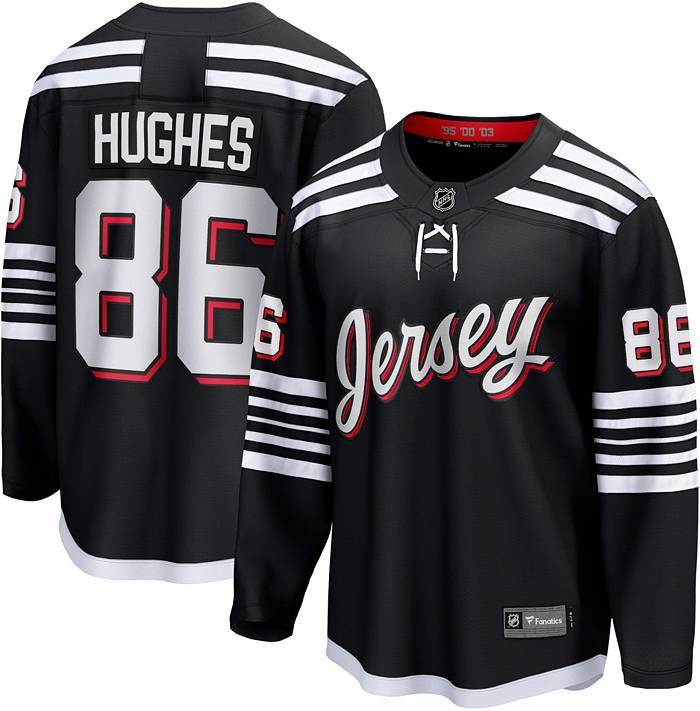 Youth Fanatics Branded Nico Hischier Black New Jersey Devils Name & Number  T-Shirt